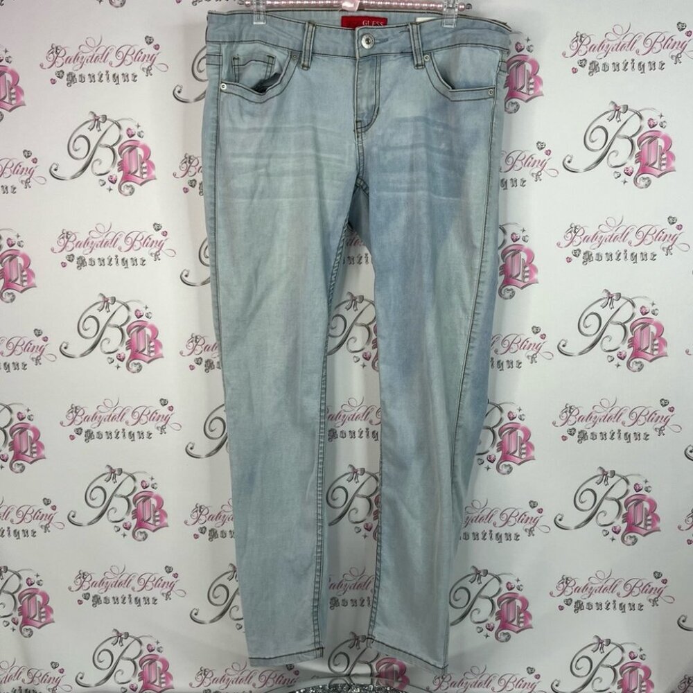 Guess pants low rise power skinny Cindy fit Women's Light Blue Skinny Jeans